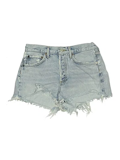 Pre-owned Agolde Denim Shorts In Blue