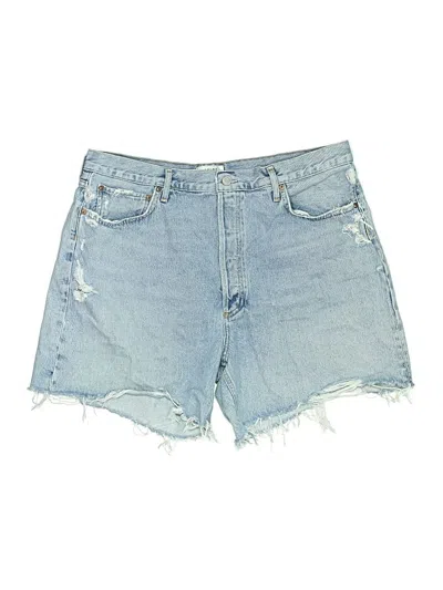 Pre-owned Agolde Denim Shorts In Blue