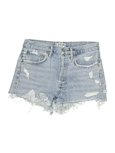 Pre-owned Agolde Denim Shorts In Blue