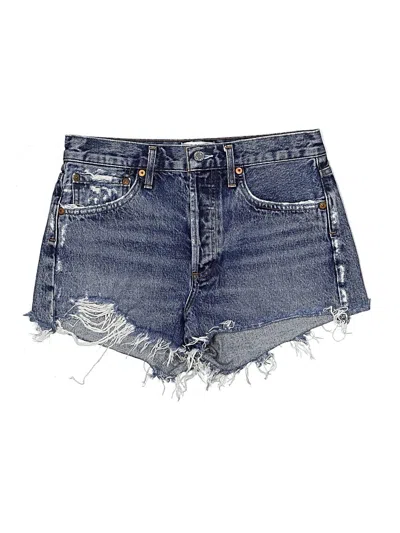 Pre-owned Agolde Denim Shorts In Blue