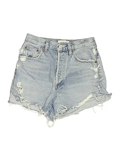 Pre-owned Agolde Denim Shorts In Blue