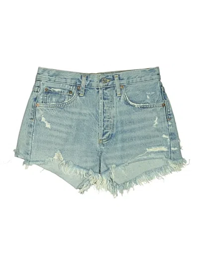Pre-owned Agolde Denim Shorts In Blue