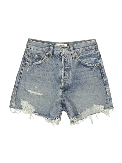 Pre-owned Agolde Denim Shorts In Blue
