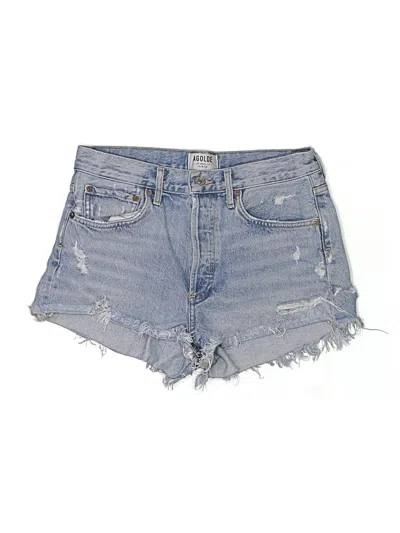 Pre-owned Agolde Denim Shorts In Blue