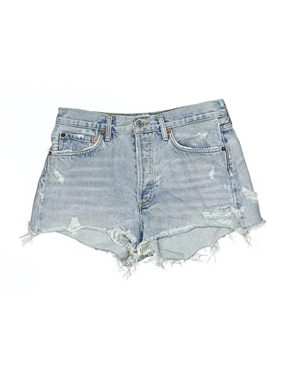 Pre-owned Agolde Denim Shorts In Blue