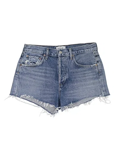 Pre-owned Agolde Denim Shorts In Blue