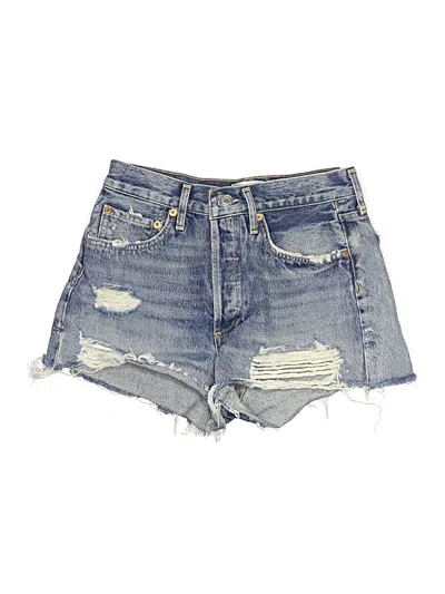Pre-owned Agolde Denim Shorts In Blue