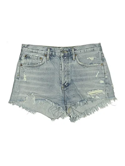 Pre-owned Agolde Denim Shorts In Blue