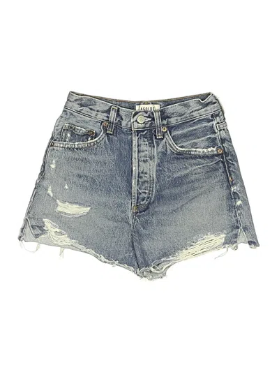 Pre-owned Agolde Denim Shorts In Blue
