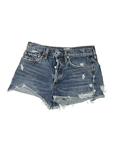Pre-owned Agolde Denim Shorts In Blue