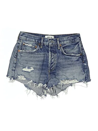 Pre-owned Agolde Denim Shorts In Blue