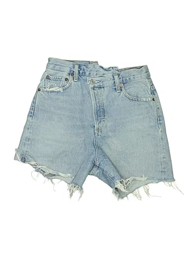 Pre-owned Agolde Denim Shorts In Blue