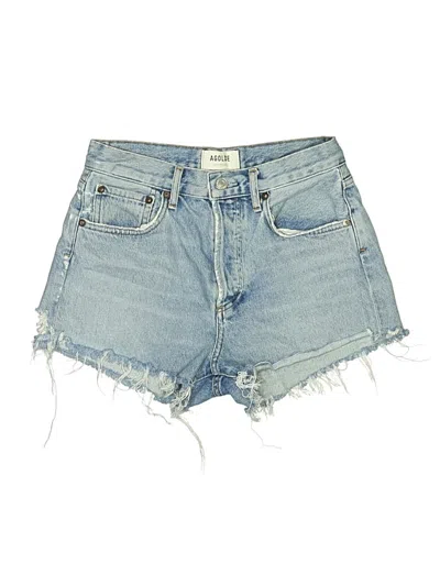 Pre-owned Agolde Denim Shorts In Blue
