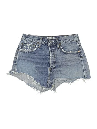 Pre-owned Agolde Denim Shorts In Blue