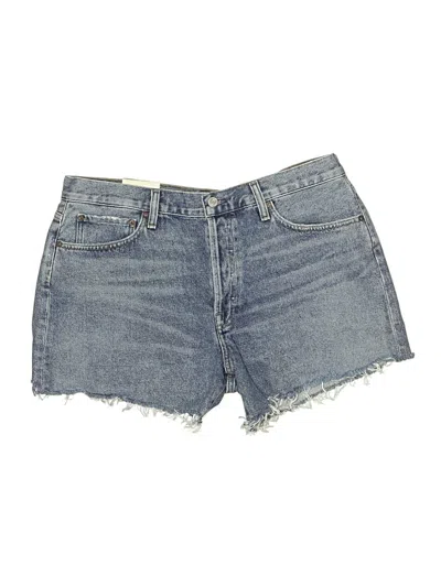 Agolde Denim Shorts In Blue