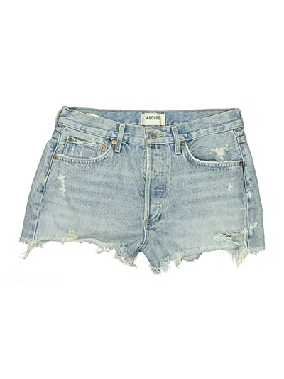 Pre-owned Agolde Denim Shorts In Blue