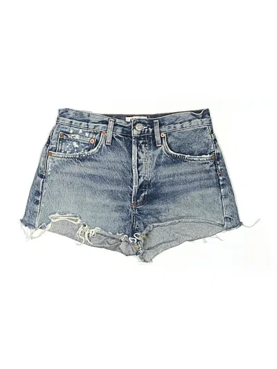 Pre-owned Agolde Denim Shorts In Blue
