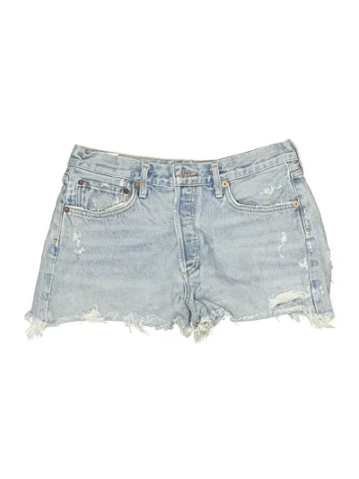 Pre-owned Agolde Denim Shorts In Blue