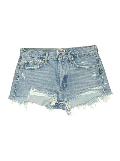 Pre-owned Agolde Denim Shorts In Blue