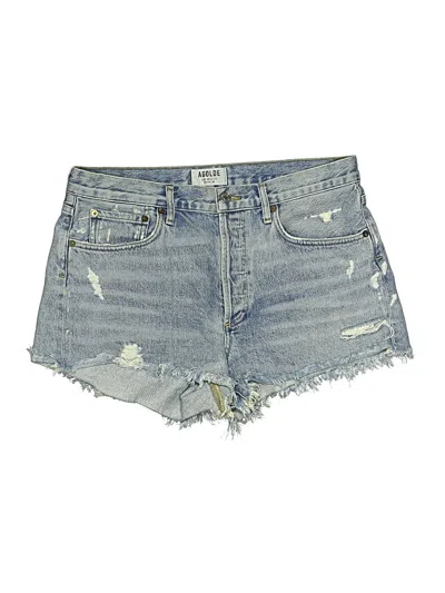 Pre-owned Agolde Denim Shorts In Blue