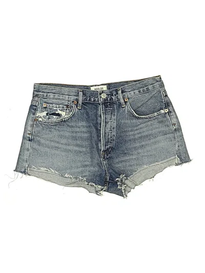 Pre-owned Agolde Denim Shorts In Blue
