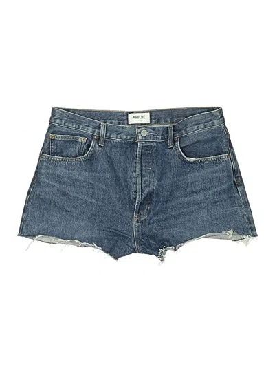 Pre-owned Agolde Denim Shorts In Blue