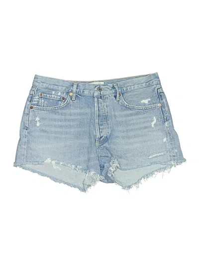 Pre-owned Agolde Denim Shorts In Blue