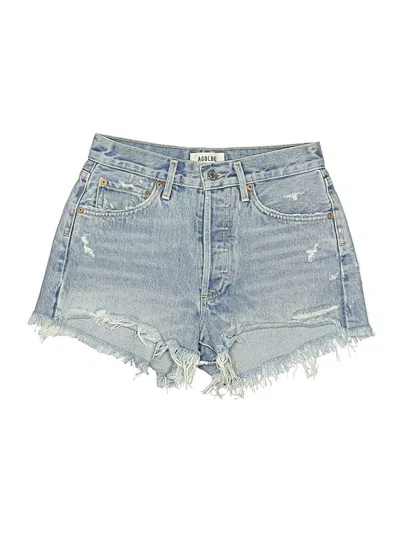 Pre-owned Agolde Denim Shorts In Blue