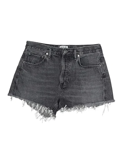 Pre-owned Agolde Denim Shorts In Gray