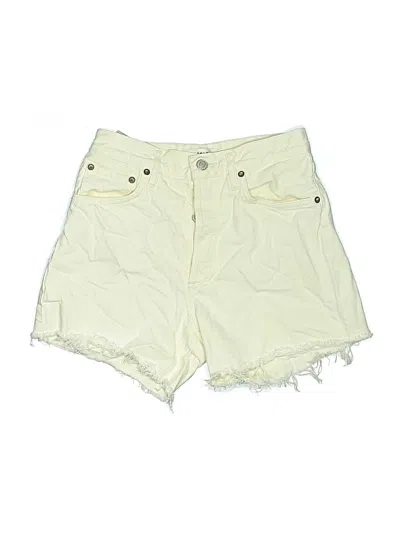 Pre-owned Agolde Denim Shorts In White
