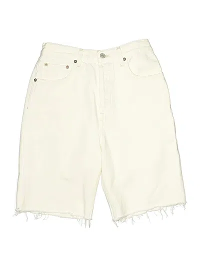 Pre-owned Agolde Denim Shorts In White