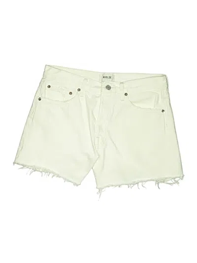 Pre-owned Agolde Denim Shorts In White