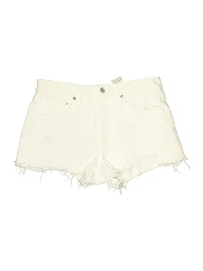 Pre-owned Agolde Denim Shorts In White