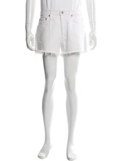 Pre-owned Agolde Denim Shorts In White