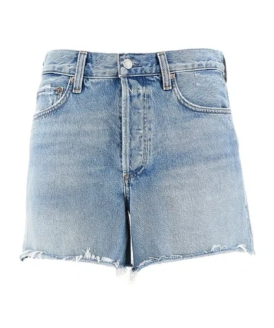 Agolde Parker Long Short In Blue