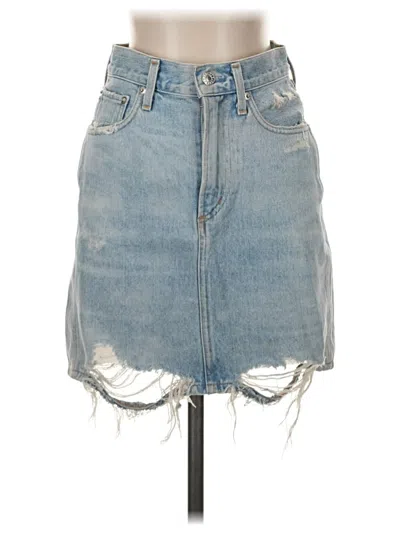 Pre-owned Agolde Denim Skirt In Blue