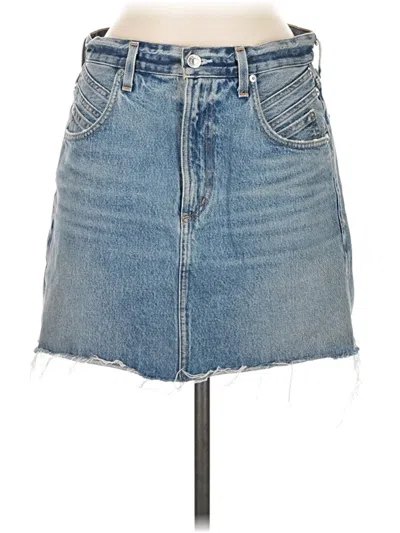 Pre-owned Agolde Denim Skirt In Blue