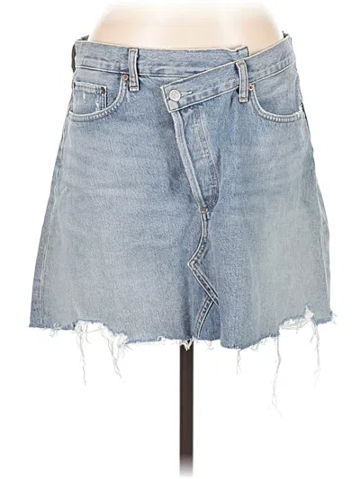 Pre-owned Agolde Denim Skirt In Blue
