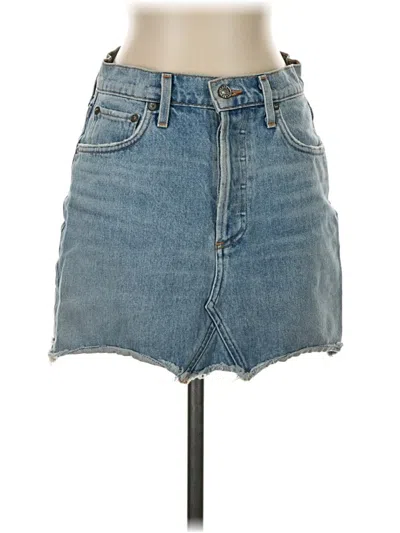 Pre-owned Agolde Denim Skirt In Blue