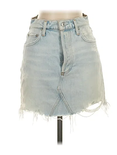 Pre-owned Agolde Denim Skirt In Blue