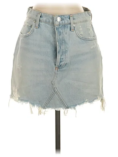 Pre-owned Agolde Denim Skirt In Blue