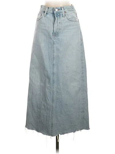 Pre-owned Agolde Denim Skirt In Blue