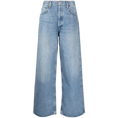 Agolde Denim Straight-leg Jeans In Blue