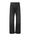 Agolde Straight Leg Cotton Denim Five-pocket Trousers