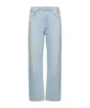 Agolde Ren High Waist Wide Leg Pants In Blue