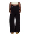 Agolde Denim Trousers With Belt Loops