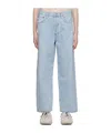 Agolde Denim Trousers With Belt Loops