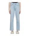 Agolde Denim Trousers With Belt Loops