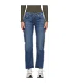 Agolde Denim Trousers With Belt Loops