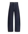 Agolde Luna Pieced Taper Jeans High Waist Color Rinse In Black